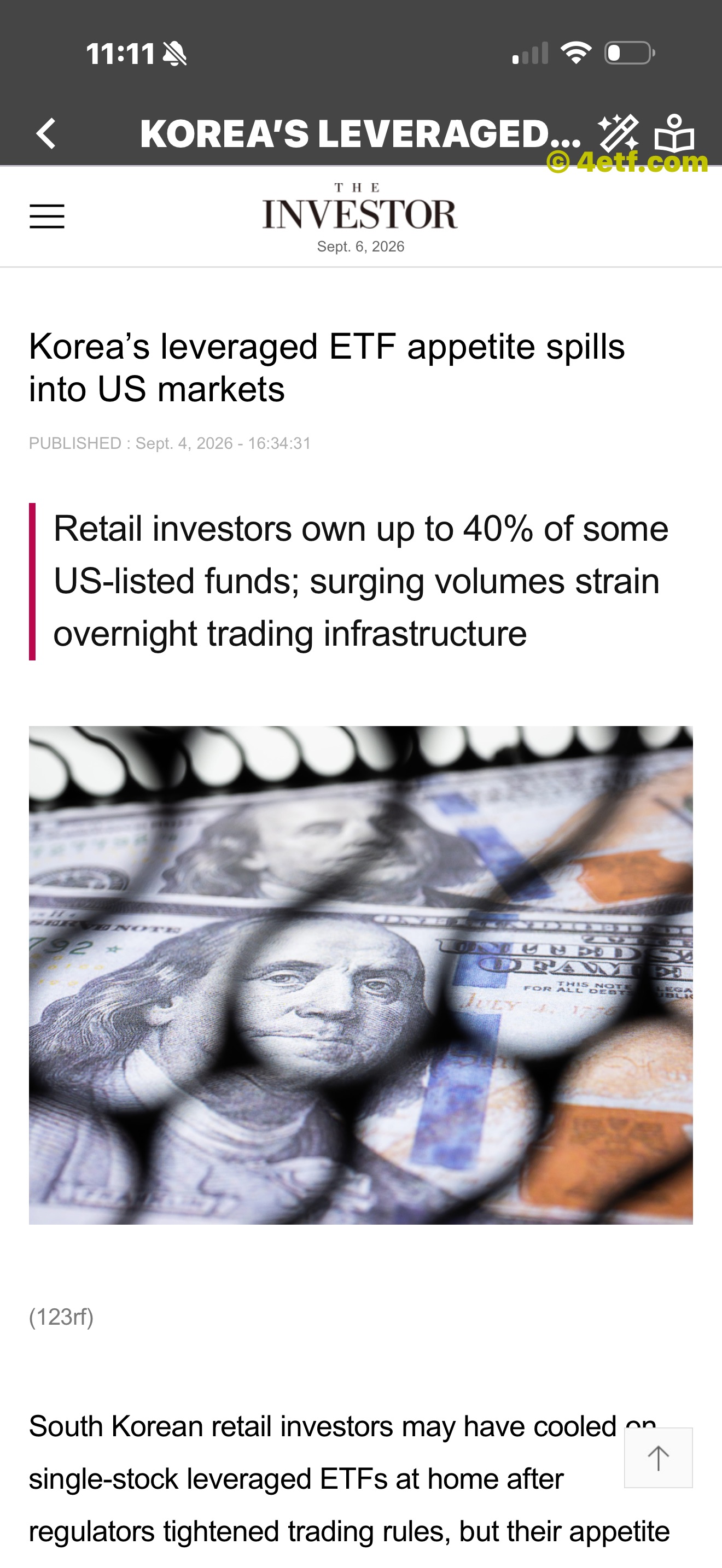 Another ETFon ETF news article